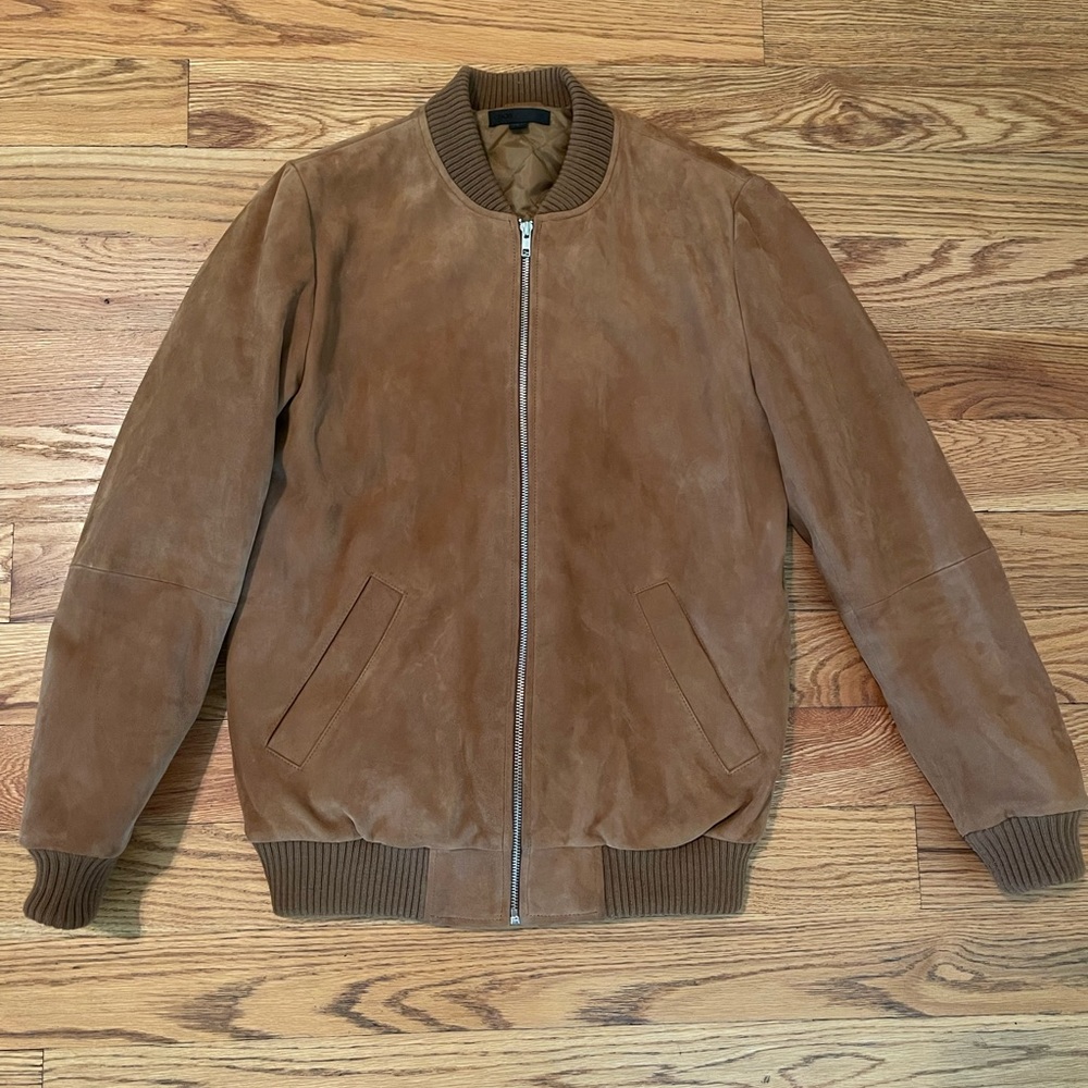 Men’s ASOS Suede Bomber Jacket size Small